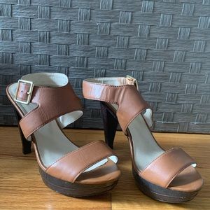 Light Brown/Tan Heels w/ buckle